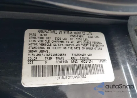 2018 Nissan Rogue Sport Sv from USA, damaged, VIN JN1BJ1CP7JW500582